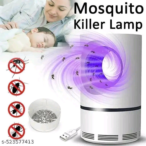 Ozoy Mosquito Lamp International Eco Friendly Bug Zapper Electric Mosquito Lamp Dual Mosquito Zapper Lamp Indoor Insect Trap Portable Killer Catcher Trap Machine (Grey)