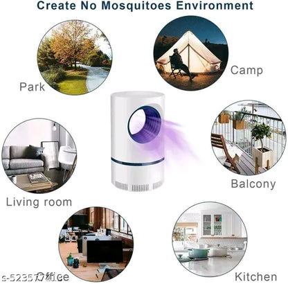 Ozoy Mosquito Lamp International Eco Friendly Bug Zapper Electric Mosquito Lamp Dual Mosquito Zapper Lamp Indoor Insect Trap Portable Killer Catcher Trap Machine (Grey)